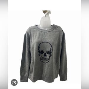 c&c california gray skull sweatshirt